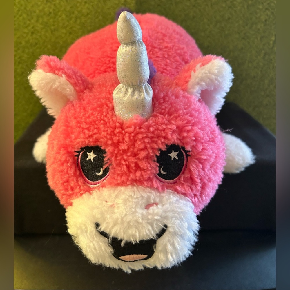 Plush Russ Hug A Pet Pink Unicorn, Pillow, Hand Pockets